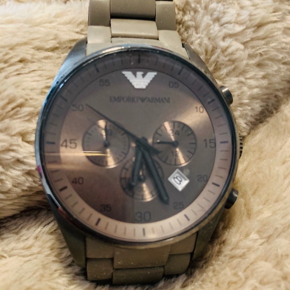 EMPORIO ARMANI Gray & Black Chronograph AR5890 - Picture 8 of 8